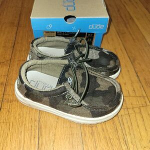 Sz 7 Toddler Hey Dude Wally Linen Camouflage Camo Slip On Stretch Sneaker Shoes